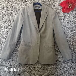 Chaps women Gray workwear Blazer Jacket Size6 Business Classic